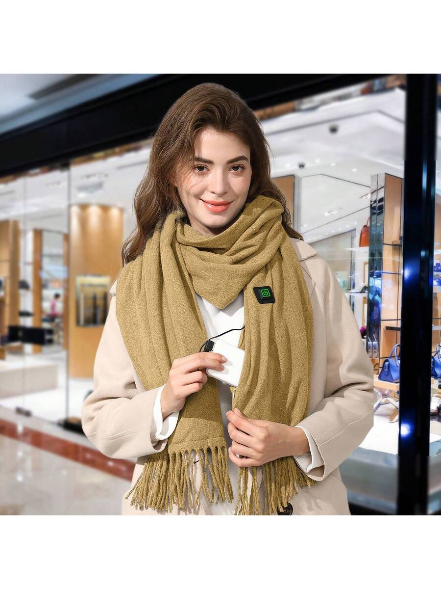 USB Heated Winter Scarf – 3 Heat Settings – image 2