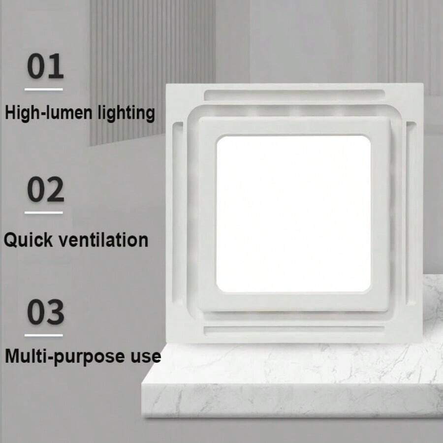 Bathroom Exhaust Fan with LED Light – 110 CFM – image 6