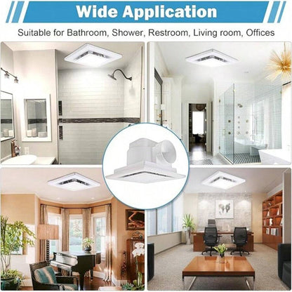 Bathroom Exhaust Fan with LED Light – 110 CFM – image 10