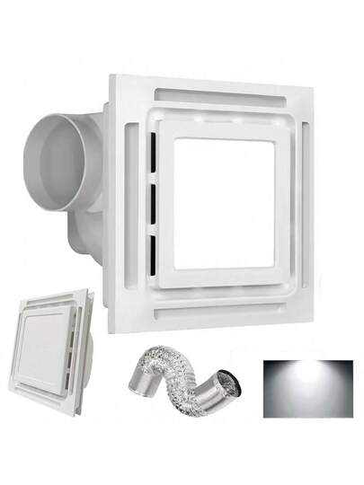Bathroom Exhaust Fan with LED Light – 110 CFM – image 12