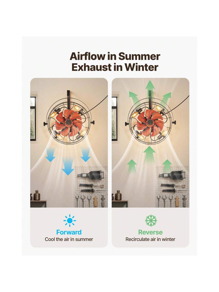 21-Inch Wall-Mounted Fan with Light – image 5