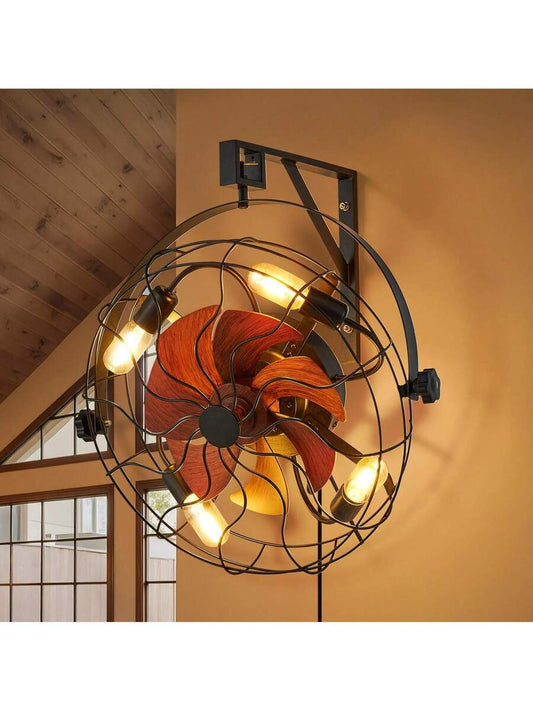 21-Inch Wall-Mounted Fan with Light