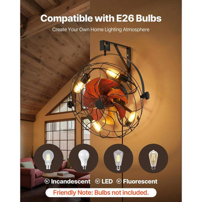 21-Inch Wall-Mounted Fan with Light – image 4