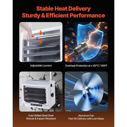 8500W Electric Garage Heater with Remote – image 6