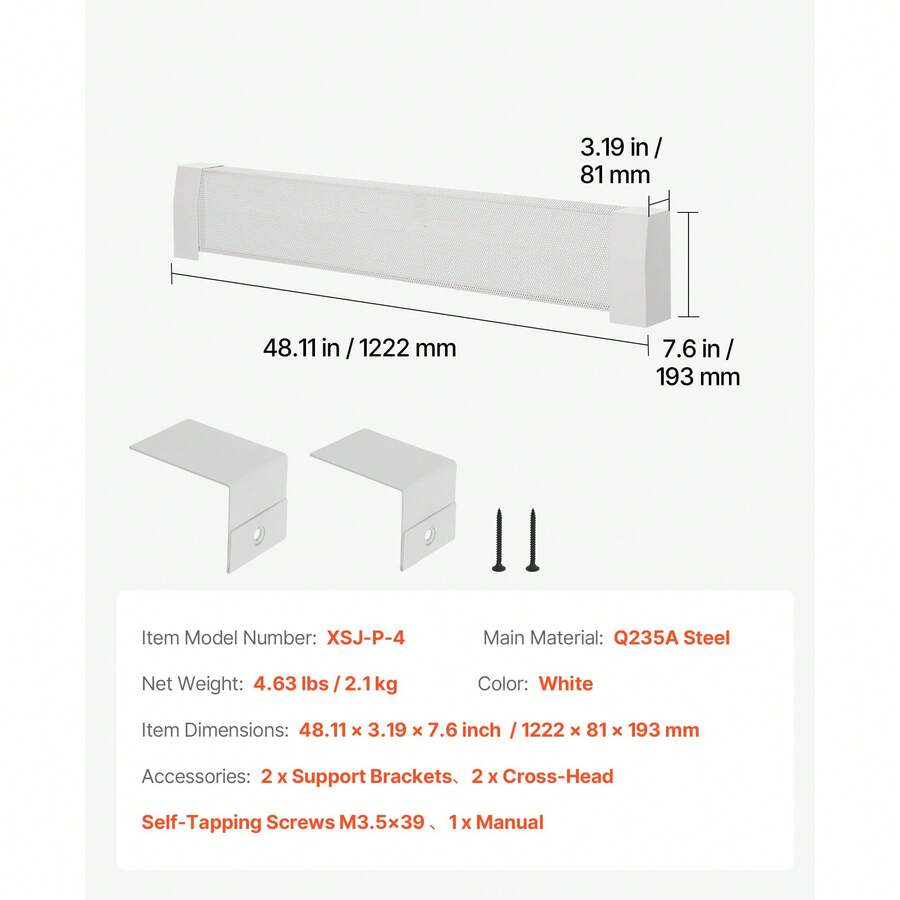 4-Foot Baseboard Heater Cover – image 7