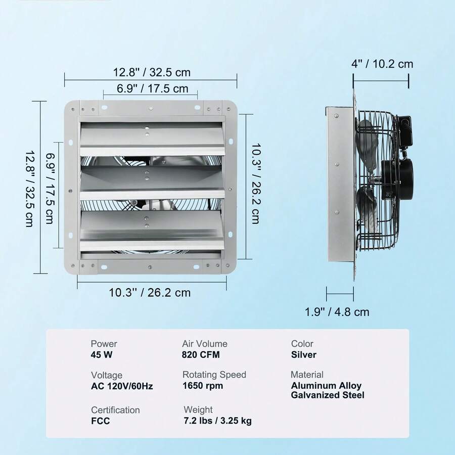 10–24 Inch Shutter Exhaust Fan – image 7