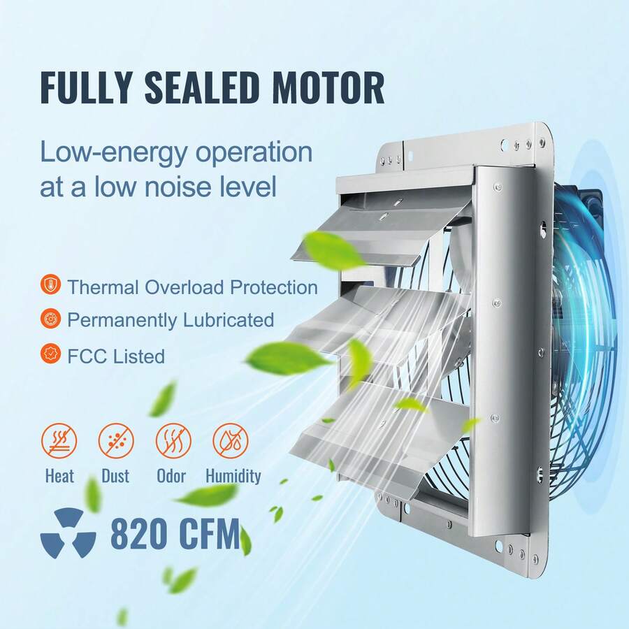 10–24 Inch Shutter Exhaust Fan – image 3