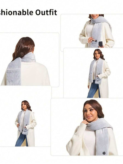 Rechargeable Heated Scarf with Battery – image 2
