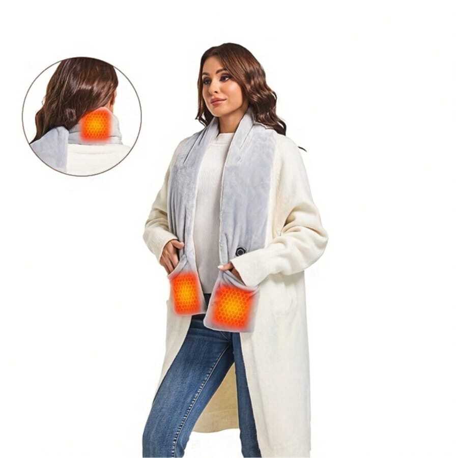 Rechargeable Heated Scarf with Battery