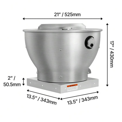Commercial Kitchen Exhaust Fan – 612 CFM – image 10