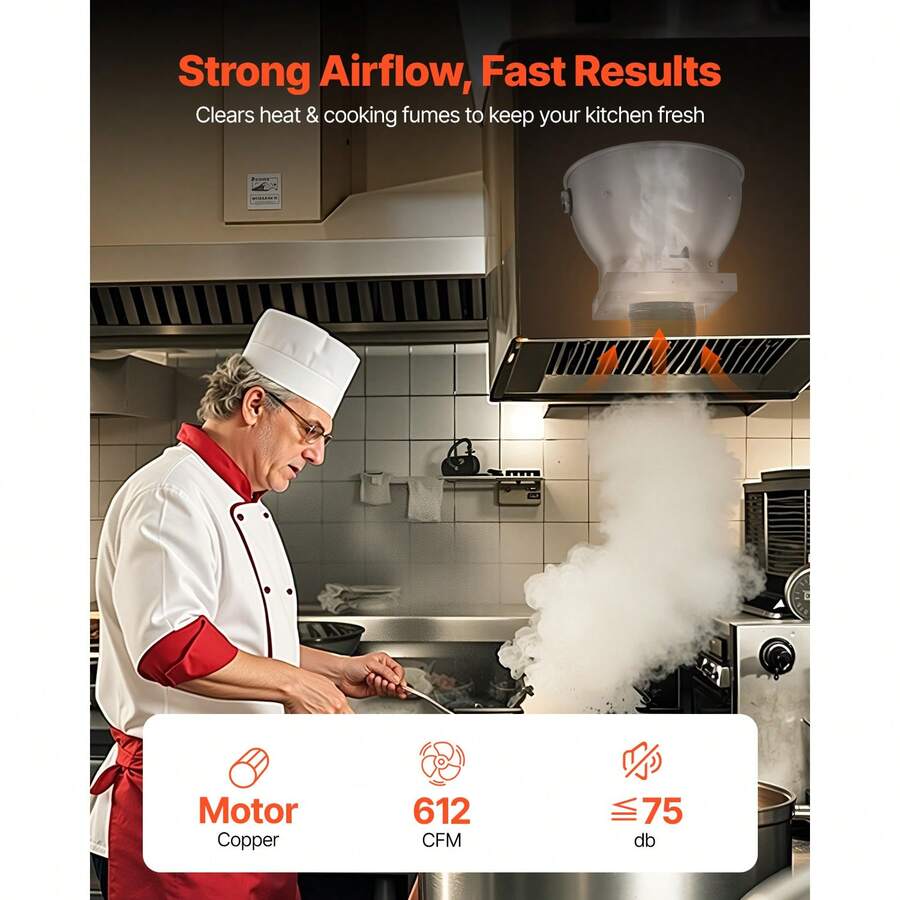 Commercial Kitchen Exhaust Fan – 612 CFM – image 4