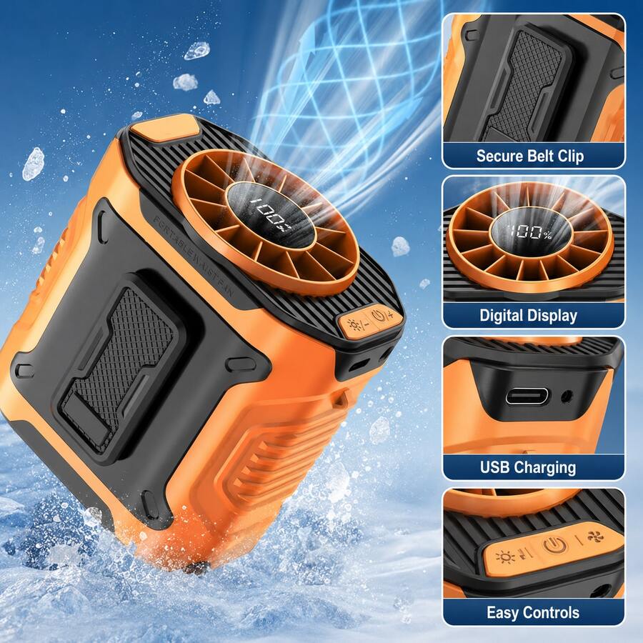 5000mAh Neck and Waist Fan – image 5