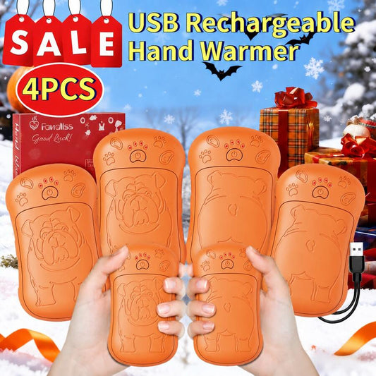 4-Pack Magnetic Rechargeable Hand Warmers