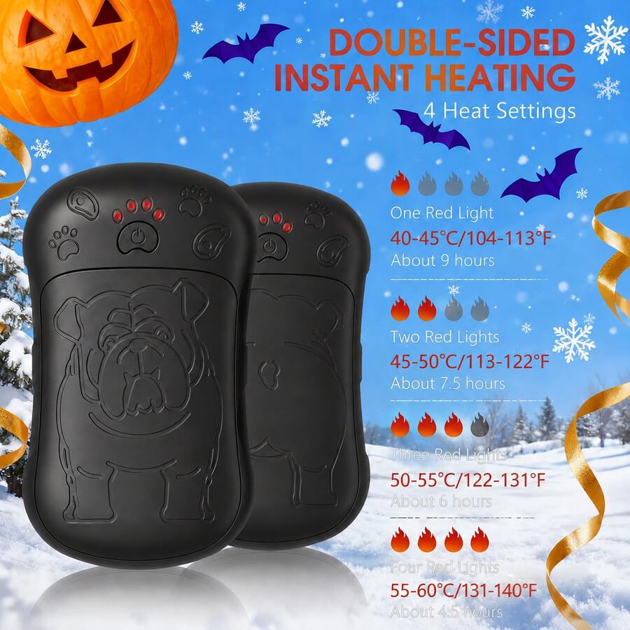 4-Pack Magnetic Rechargeable Hand Warmers – image 2