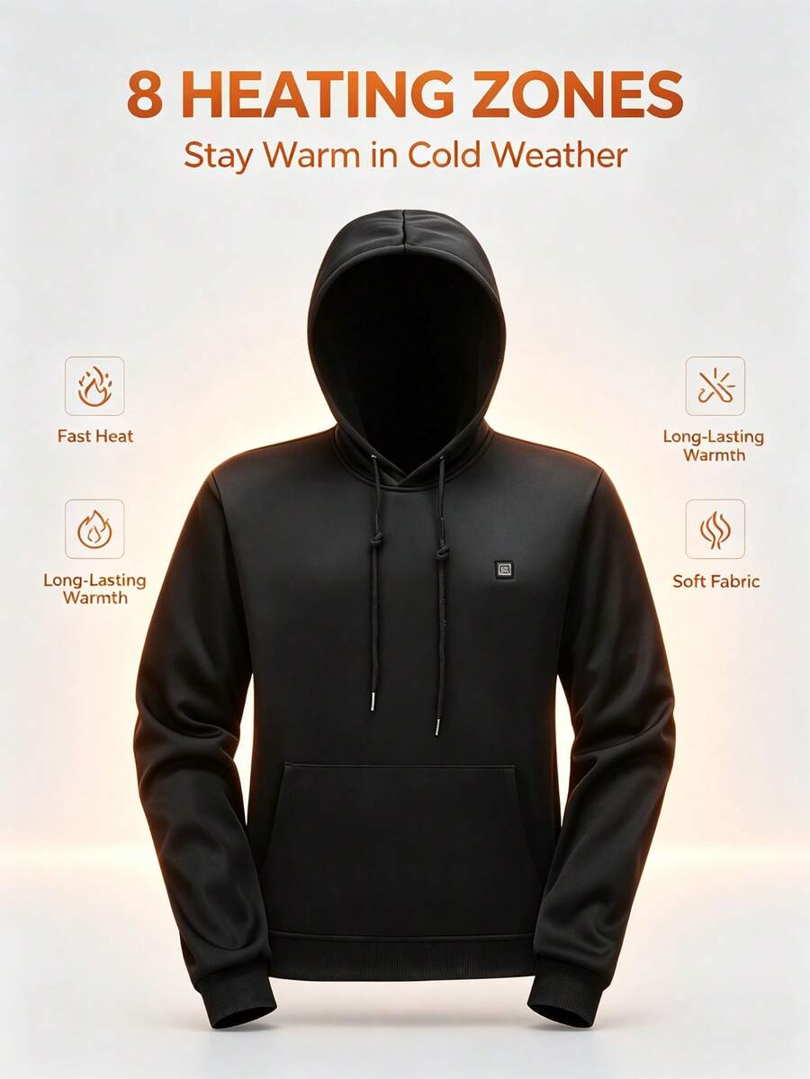 8-Zone USB Heated Hoodie – image 2